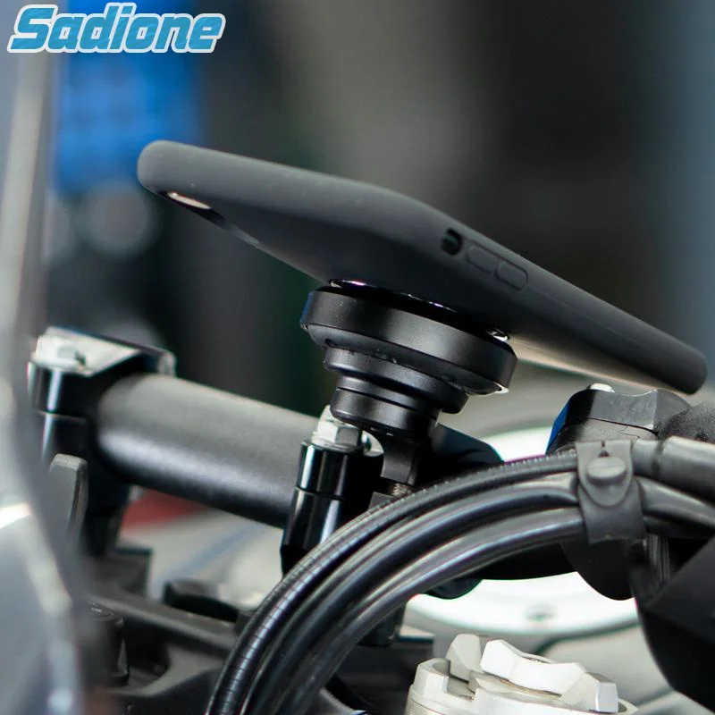 Suporte de telefone universal suporte anti-vibração com adaptador adesivo para moto smartphone titular anti-choque junta conectar suporte