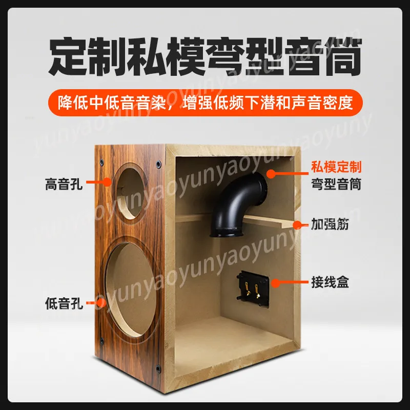 

Корпус для 6,5-дюймовой двухполосной полочной акустической системы DIY, деревянный корпус для HIFI-колонок