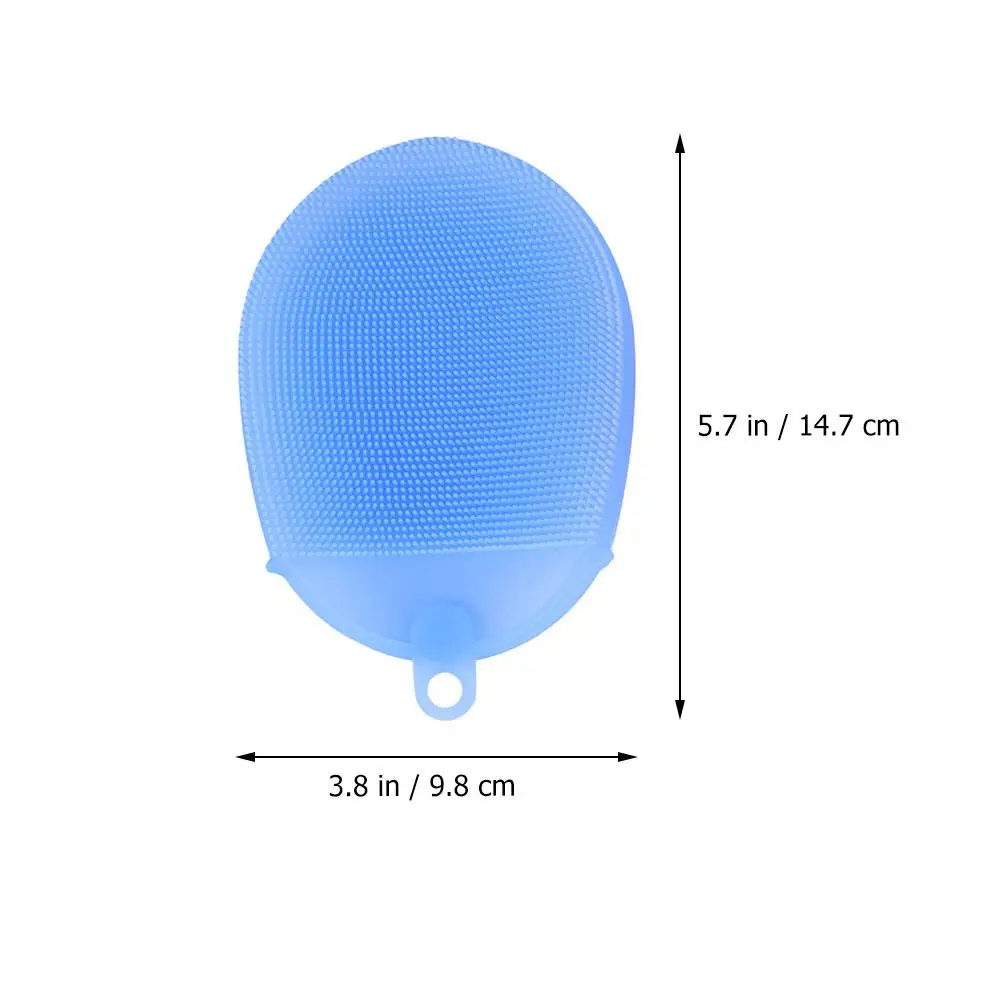 

3 Pcs Brush Silicone Body Massage Cleaning Sponge Scrubber Glove Silicone Brushes for Men Women Baby Safe Food Grade