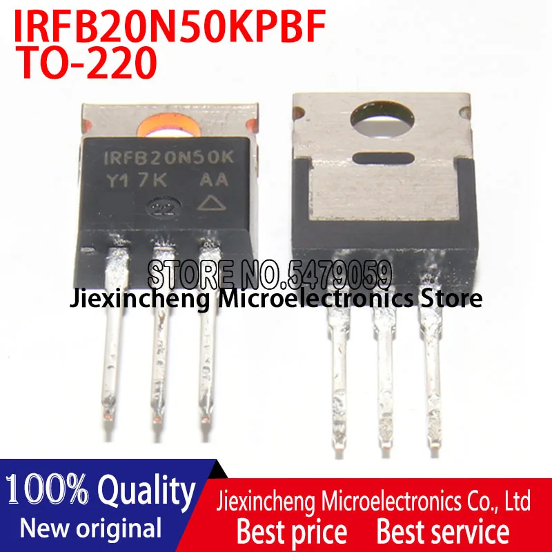 

10PCS IRFB20N50KPBF IRFB20N50K IRFB20N50 TO-220 FB20N50K 20A 500V TO220 MOSFET New original