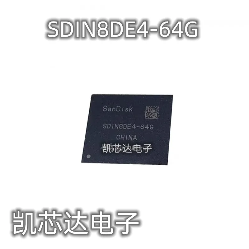 

1pcs~10pcs/lot SDIN8DE4-64G SDIN8DE4-64 8DE4-64G BGA153 EMMC 64GB flash chip