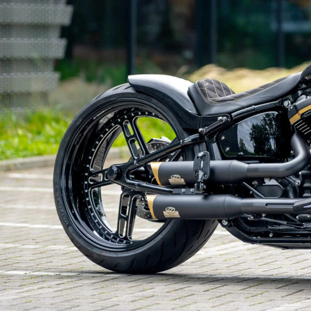Black Aluminum Alloy Motorcycle Wheels Front & Rear Wheel Fit For Harley 14-later XL883N XL1200V Models Rim Accessories