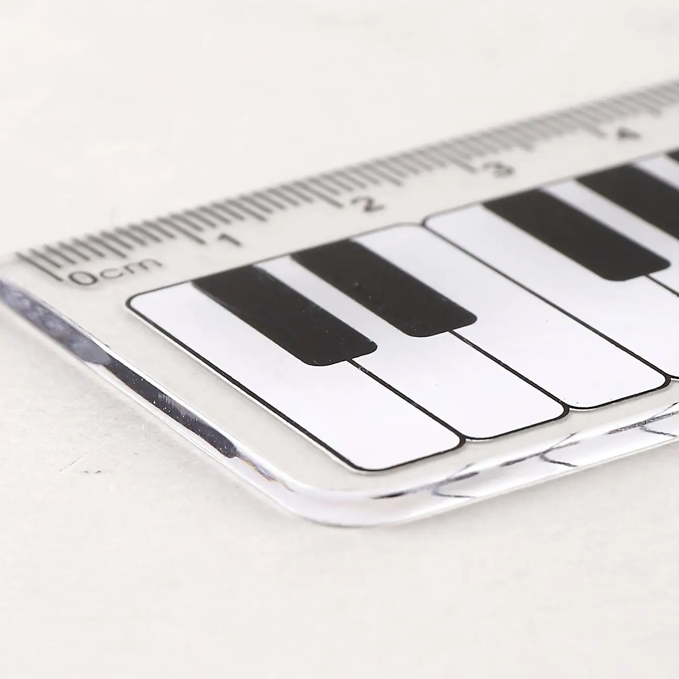 1pc Piano Ruler 5.91inch Ruler For School Students Piano Ruler For Musical Notes  Kawaii Stationery Back To School