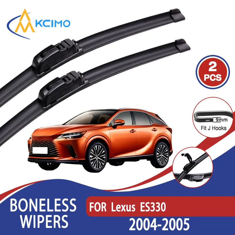 

For Lexus ES330 2004-2005 Car Wiper U-type Soft Rubber Boneless Wiper HD Quiet Durable Automotive Wiper 24"+20"