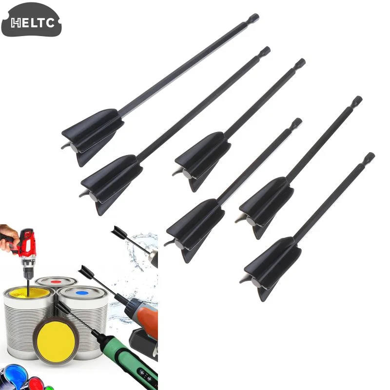 ​​6Pcs Epoxy Mixing Sticks Drill Paint Stirring Rod For Resin Latex Oil Paint Multifunction Putty Mixer Attachment