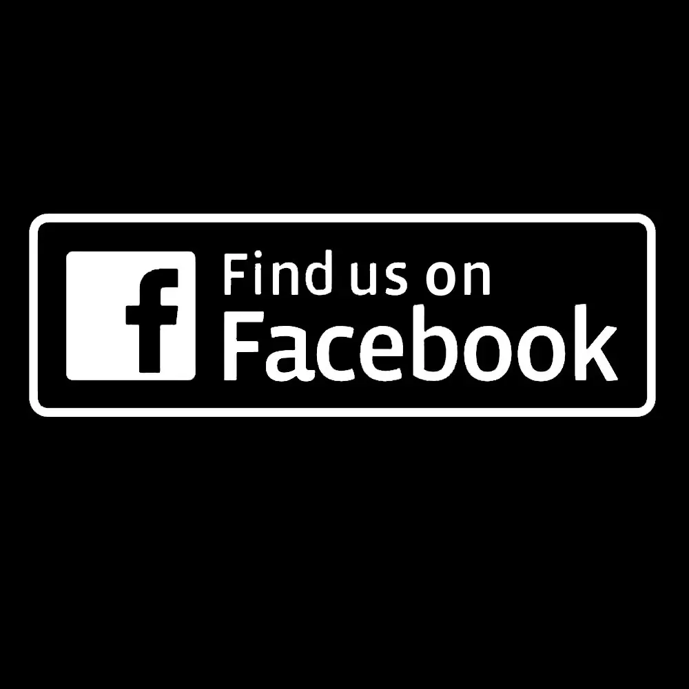 for Find Us On Facebook Sticker Choice of Sizes Vinyl Sticker Decal Windows Cars