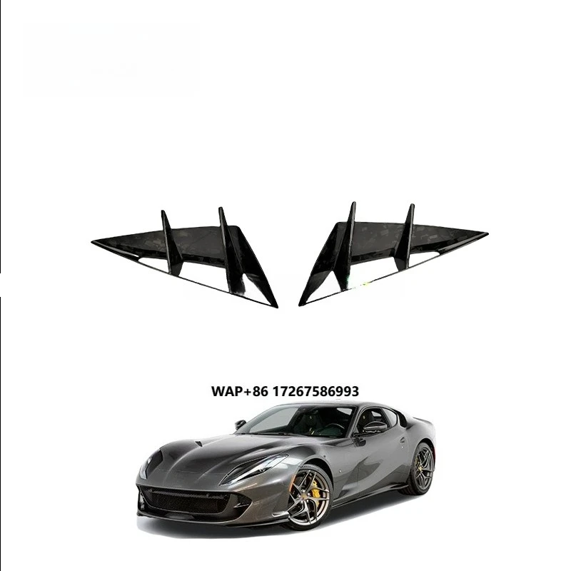 

Auto Parts Accessories Dry Carbon Fiber Body Kit Rear Bumper Air Outlet Trim for 812 Superfast 2017-2020