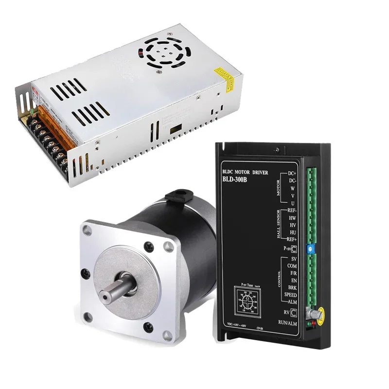 

bldc motor controller 36v-48v BLD300B and 57BLD-1230NBB bdlc 24v 120w motor controller with power supply unit