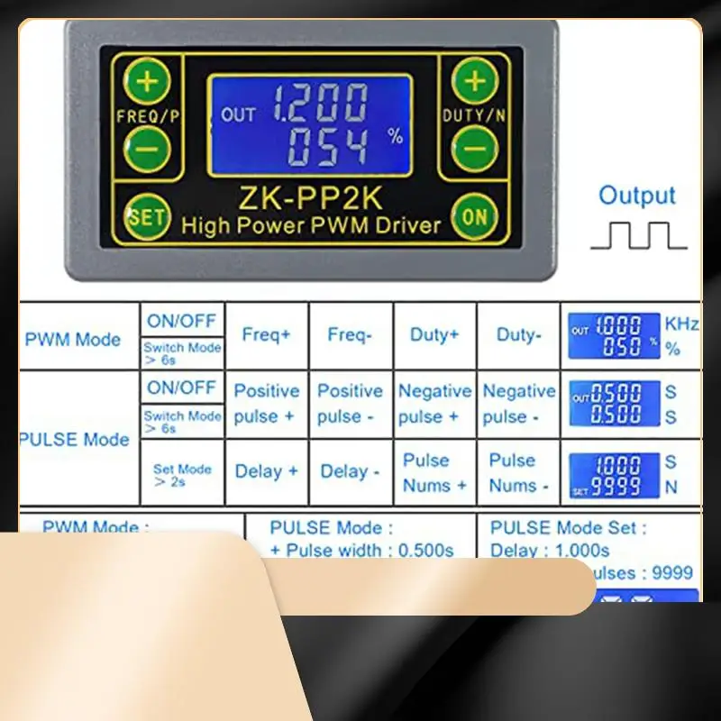 

X40A_XA-PWM Pulse Signal Generator ZK-PP2K, 3.3-30V 8A PWM Dimming Motor Speed Controlle, 2PCS