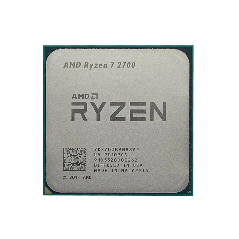 AMD Ryzen 7 2700 R7 2700 3.2 GHz Eight-Core Sinteen-Thread 16M 65W CPU Processor YD2700BBM88AF Socket AM4