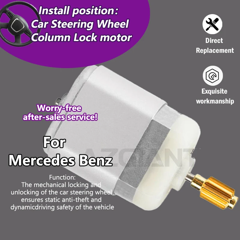 

AZGIANT 12200 RPM Car Steering Wheel Column Lock 11T DC motor For Mercedes Benz A-Class W169 A150 A160 A170 A180 A200 2004-2008
