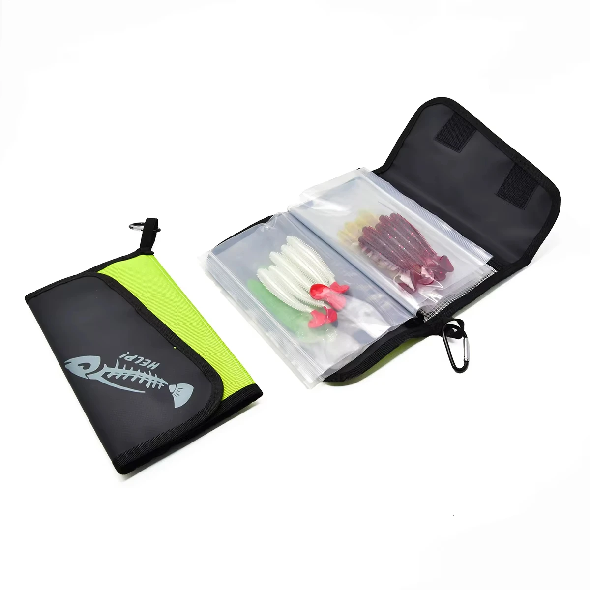 QAJTAO Luya Fake Bait Bag Soft Bait Bag PVC Inner Bag Partition Waterproof Storage Bag Fishing Sorting Accessories Storage Bag view 6