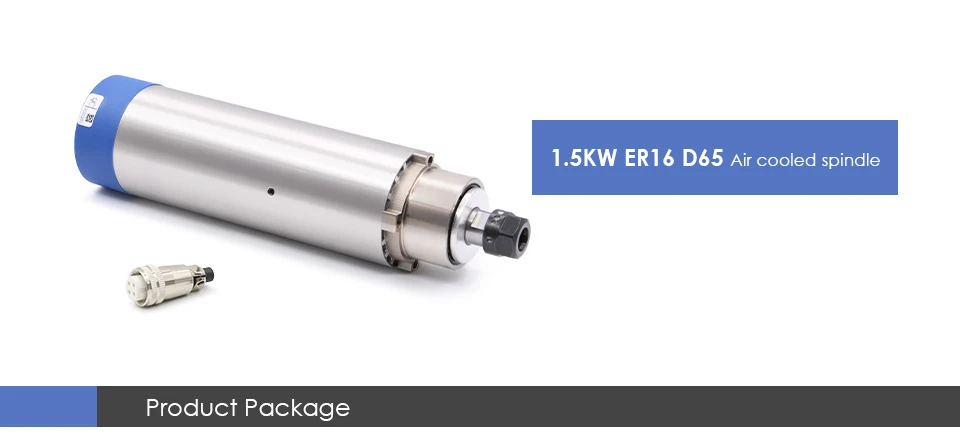 G-Penny 220V 1,5kW ER16 65mm luftgekühlter Spindelmotor 4 Stück Lager 400Hz 24000U/min für CNC-Holzbearbeitung – Detail 1