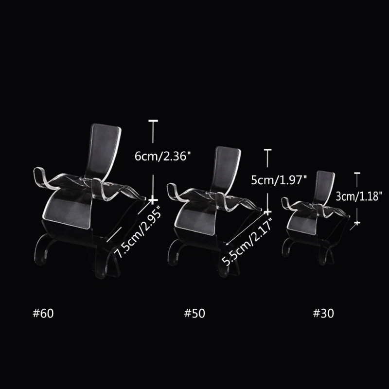 Clear Display Easel Stands Pedestal Small Collectibles Display Showcase Rack