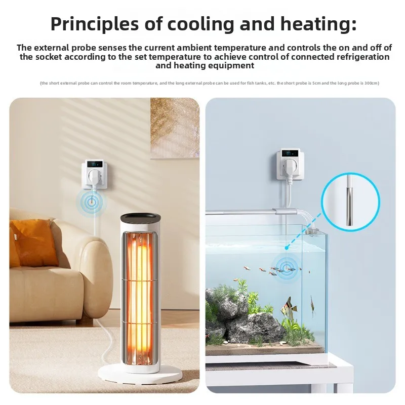 ذكي التحكم في درجة الحرارة المقبس APP دورة عن بعد توقيت الدفيئة حمام سباحة مقبس التحكم في خزان الأسماك #4
