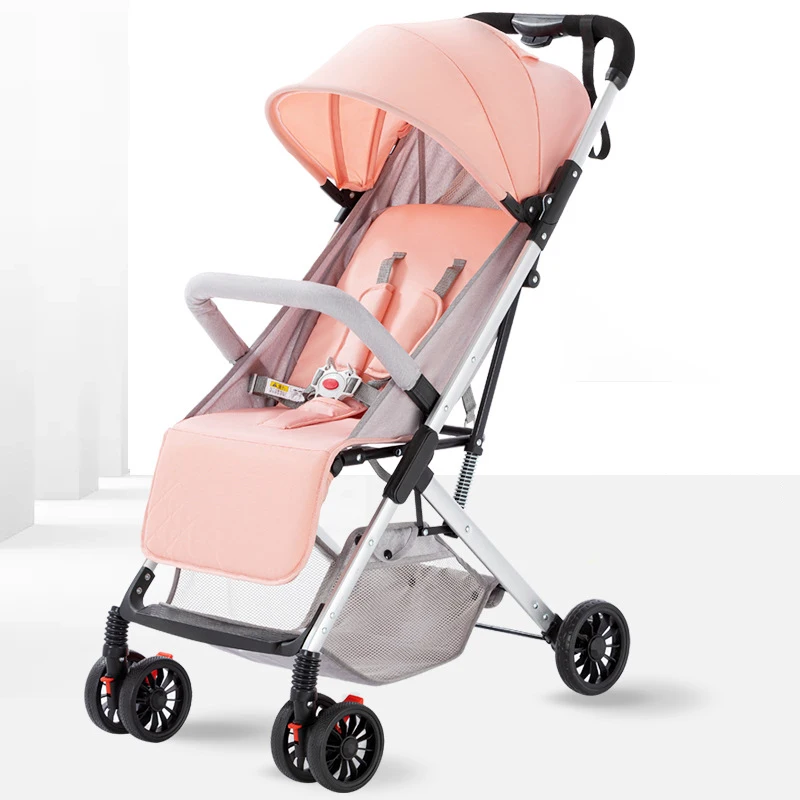 Stroller can sit can lie down portable folding can board high view stroller umbrella car walking baby god stroller