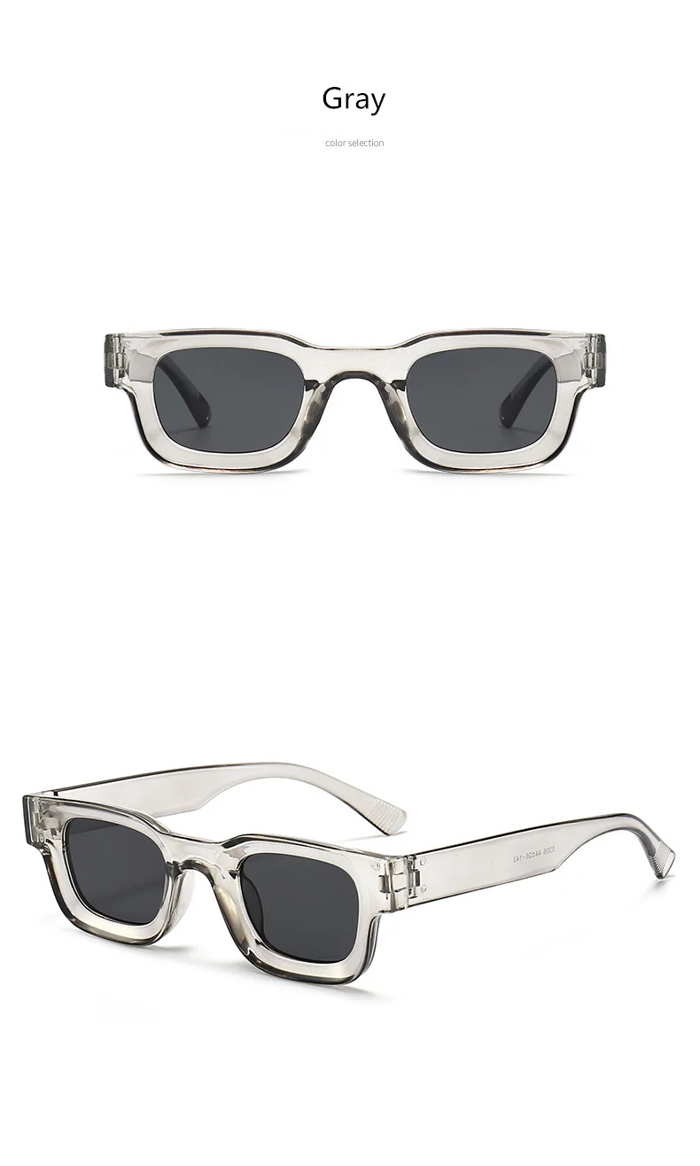 Kleine Rahmen Sonnenbrille Männer Frauen Vintage Quadrat Sonnenbrille Marke Designer Konkaven Spiegel Schwarz Brillen Shades UV400 – Detail 16