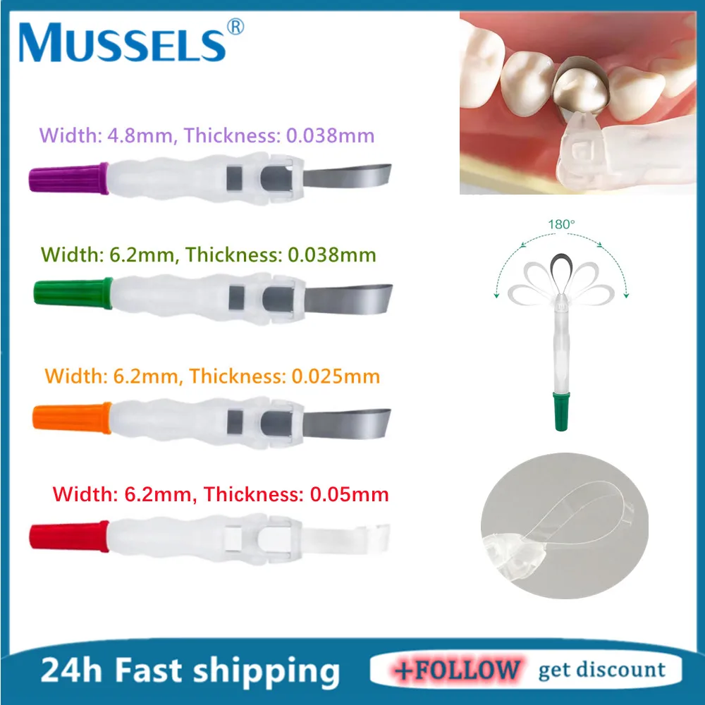 Verstelbare Tandheelkundige Pro Matrix Banden Voorgevormde Sectionele Metalen Matrice Ring Molar Restauratie Tanden Vullen Retainer Tandarts Tool