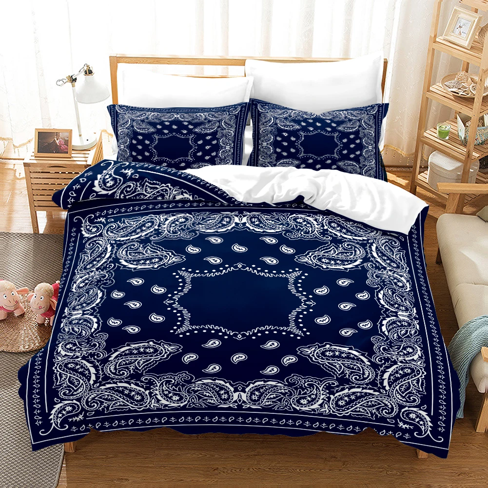 Custom Style Digital Print Duvet Kit - Polyester - Bedroom Decor -1 bed cover +2 pillowcases (no pillow core)