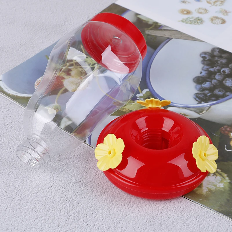 プラスチック製の花の形をした鳥の餌箱,1ピース,屋外の鳥の形をしたフィーダーの形,ハチドリの形,庭