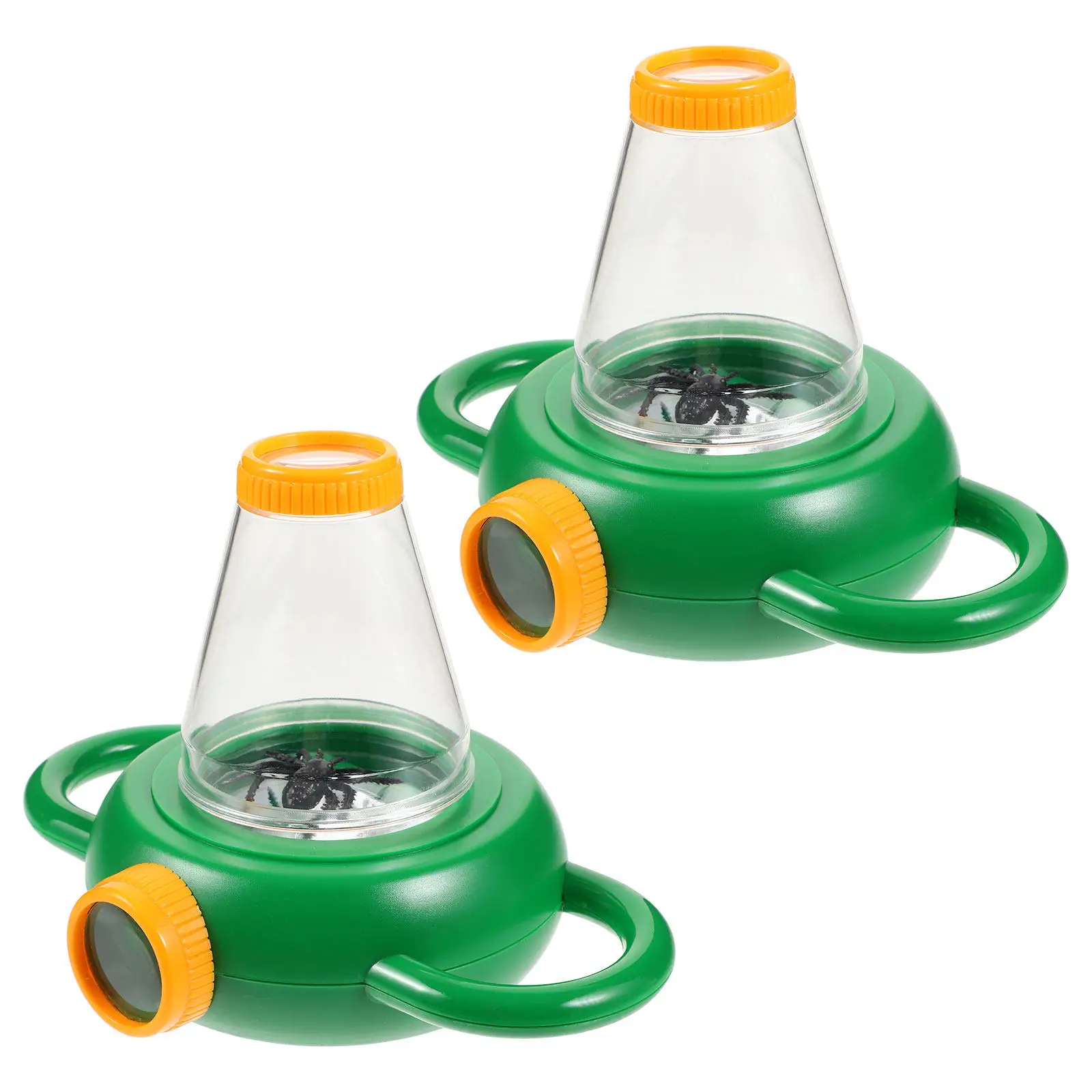 

2Pcs Green Insect Observation Box Biology Observer Kids Science Exploration Education Kit Magnifying Viewer Insect Explorer