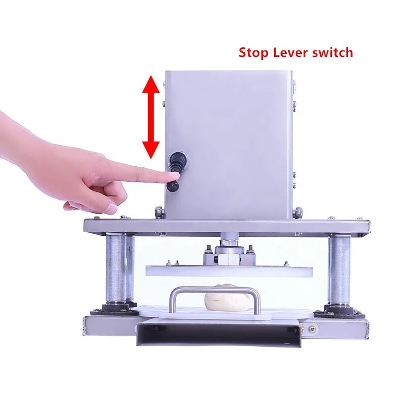 Easy To Clean Desk Flat Bread Maker Pita Flat Bread Making Machine Dough Pressing Machine Restaurant Dough Flattening Machine