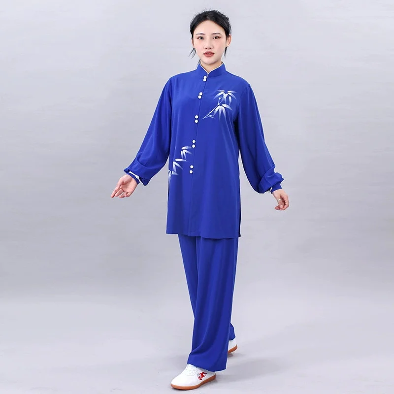 Chinese Tai Chi Uniform Cotton Wushu Kung Fu Clothing Kids Adults Martial Arts Wing Chun Suit Taichi Performance Tang Suit Taiji view 4
