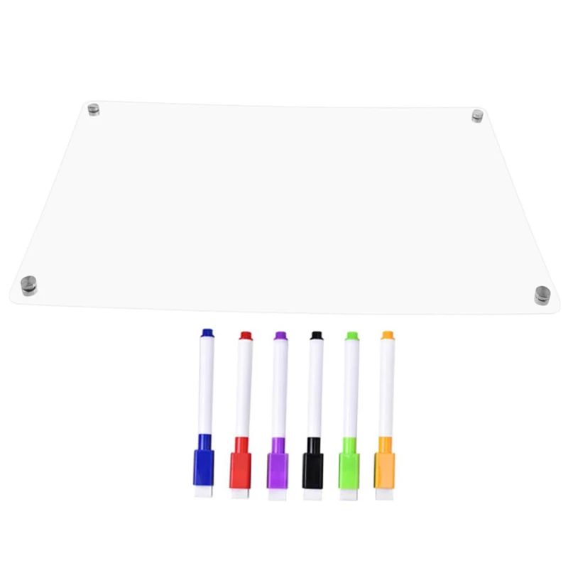 Transparent Magnetic Stickers for Fridge, Message Board, Scratch Off, Weekly Plan DIY Fridge Stickers Note Taking Message Boards