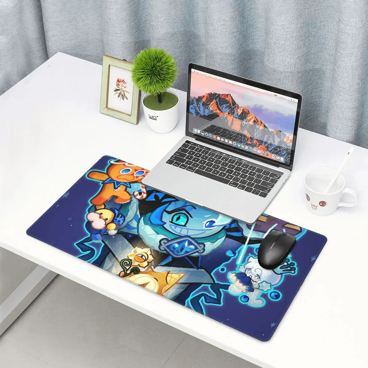 

Large Mouse Pad Shadow Milk Cookie Run Kingdom Gamer PC Laptop Mats Keyboard Carpet Computer Gaming Office Accessories Desk Mat