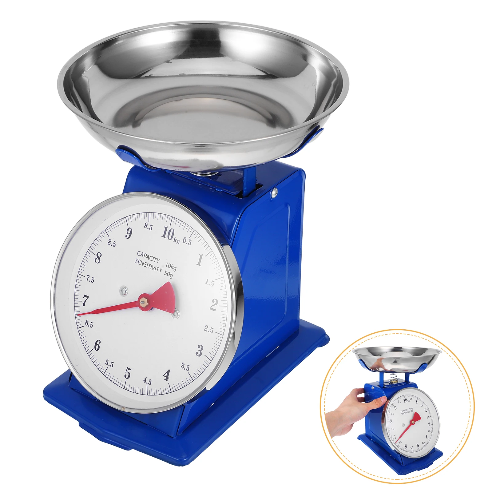 

Kitchen Scale Analog Stainless Steel Mechanical Food Weighing Precision Dial Retro Design Baking Coffee Bean Multi