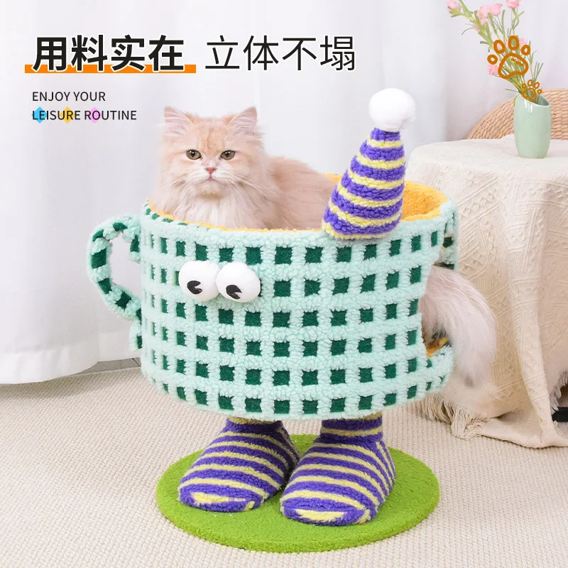 

Cartoon Little Monster Cat Nest Cat Climbing Frame Wear-resistant Cat Toy