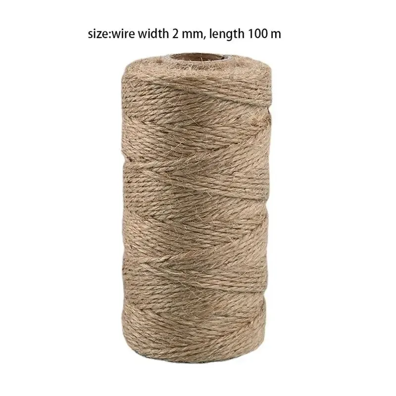 1Pc 109 Meter Jute Touw, Jute Touw, Hennepkoord Voor Diy Ambacht, Kunstwerken Decoratie, Geschenkverpakking