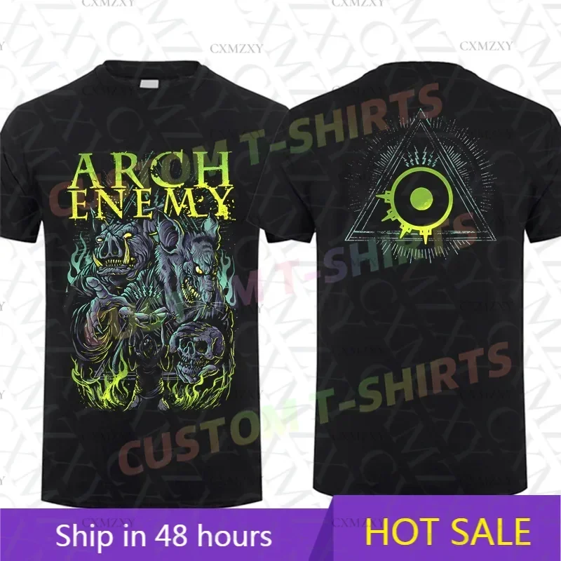 

2025 Men T Shirt Casual Ritual T-Shirt Black By Arch Enemy Graphic Summer Short Sleeves 100% Cotton S-3XL