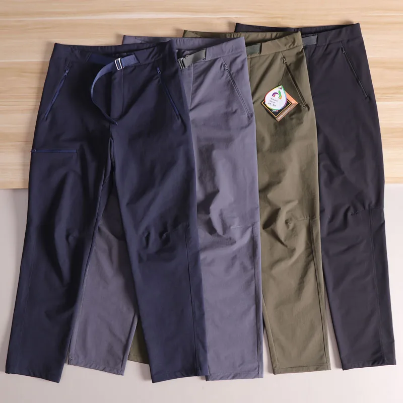 

Мужские повседневные брюки для скалолазания на открытом воздухе, легкие и сухие дышащие эластичные осенние длинные брюки, модные прямые брюки