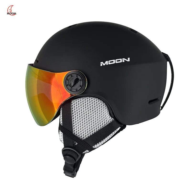 

MOON All-in-One Ski / Snowboard Helmet with Built-in Goggles | Lightweight PC+EPS for Maximum Protection