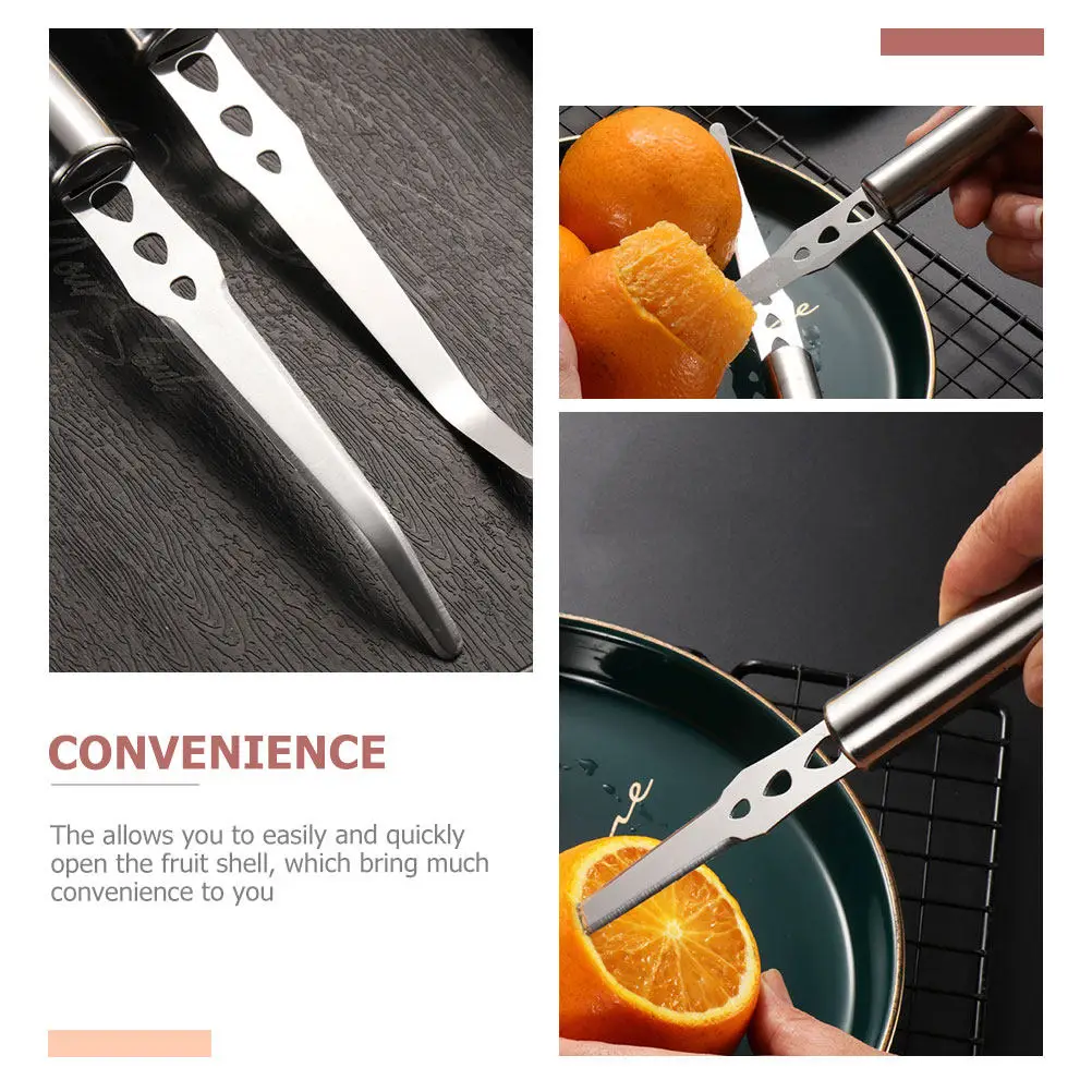 4Pcs Fine Craftsmanship Citrus Opener Set Quick Shell Opener for Orange Lime Pomelo Wear-Resistant Convenient