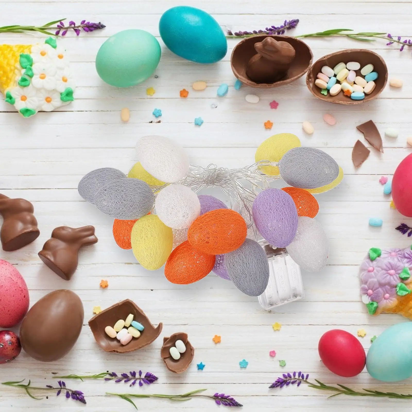 20 Light Decorative String Lights 3.3M Colorful LED Chain for Home Bedroom Dining Table Easter Tree Party Lasting Safe