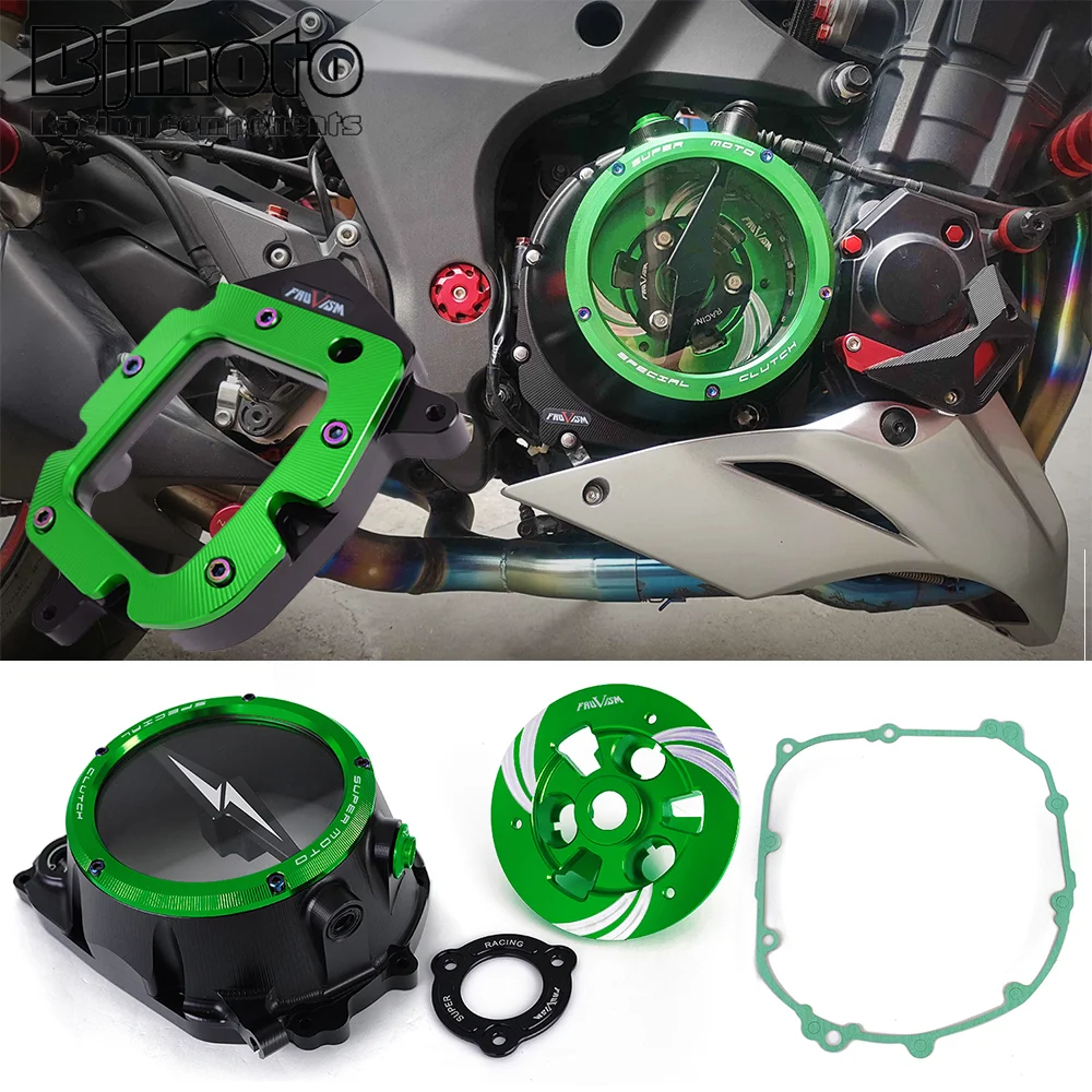 Z 1000 CNC محرك واضح غطاء القابض الربيع التجنيب لكاواساكي Z1000 2016 2017 2018 2019 2020 2021