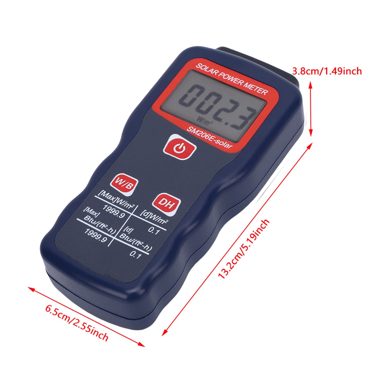 مقياس الإشعاع الشمسي وحدات قياس مزدوجة مقياس الطاقة الشمسية متعدد الوظائف وظيفة تثبيت البيانات الدقيقة للتجارب