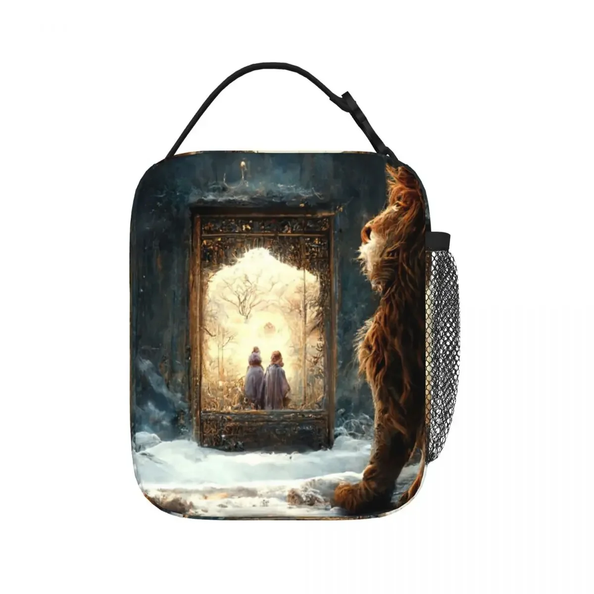 

Lion, Witch And Wardrobe Lunch Bags Insulated Lunch Tote Portable Thermal Bag Leakproof Picnic Bags for Woman Work Children