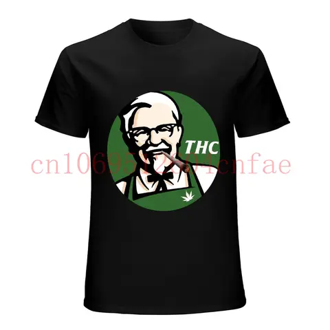 Thc kfc sanders Topf Joint Bong Unkraut Grafik Shirt T-Shirt das neue Kurzarm T-Shirt lustige Druck Spiel Shirt Top T-Shirt
