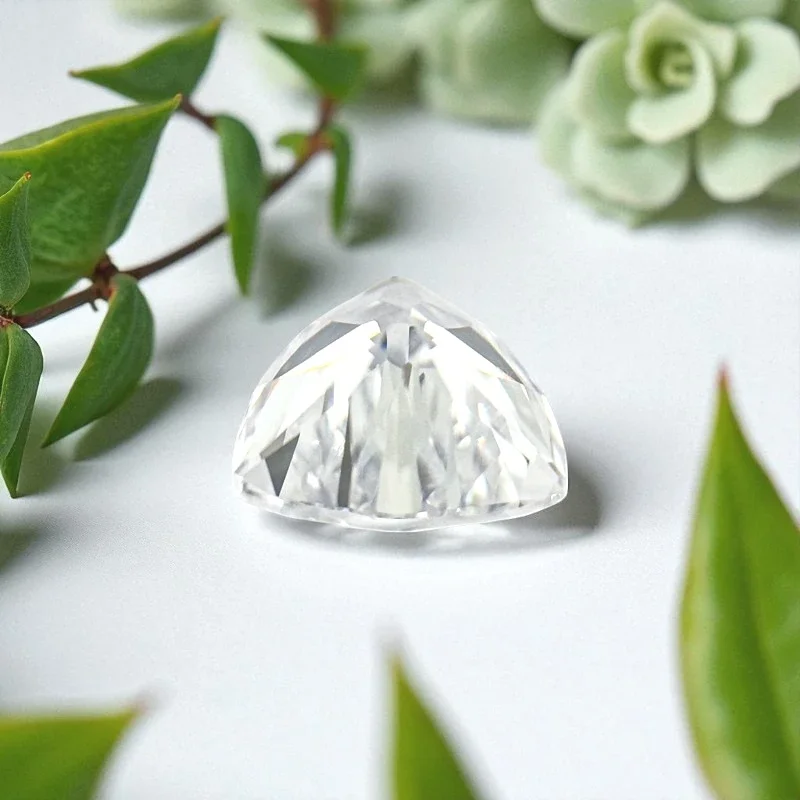 

Cubic Zirconia White Lily Shape Multiple Size Loose Gemstone For Earrings Pendant Jewelry Diy Making