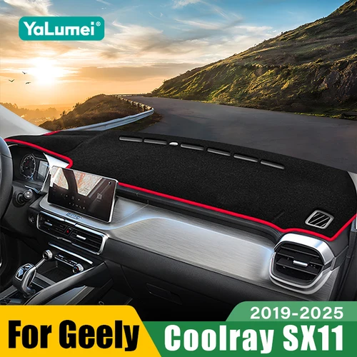 Para Geely Coolray SX11 2019 2020 2021 2022 2023 2024 2025 cubierta parasol para salpicadero de coche escritorio de instrumentos accesorios de alfombrilla antideslizante