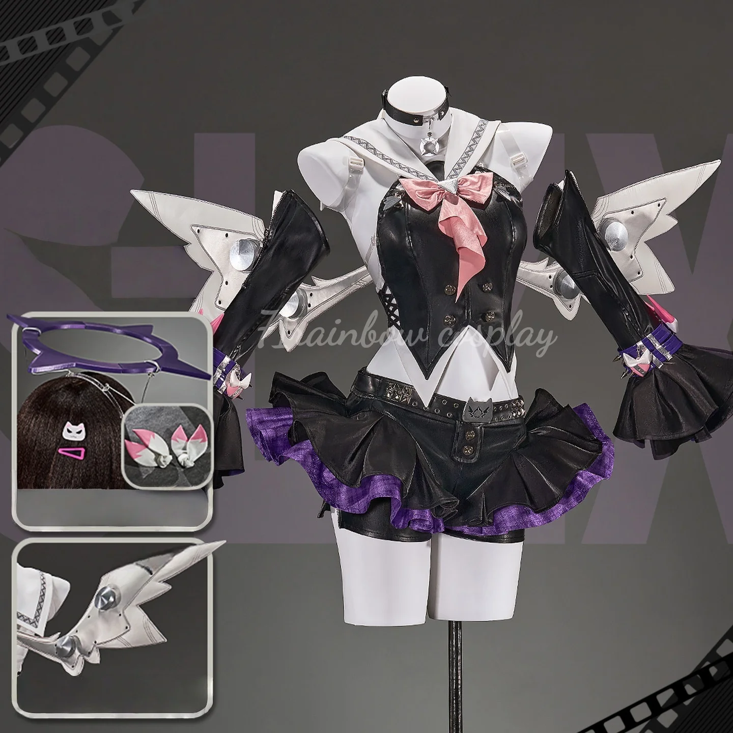 

71Rainbow Cosplay Zenless Zone Zero Nangong Yu Cosplay Costume Game Halloween Outfits Clothes Costumes Cosplay