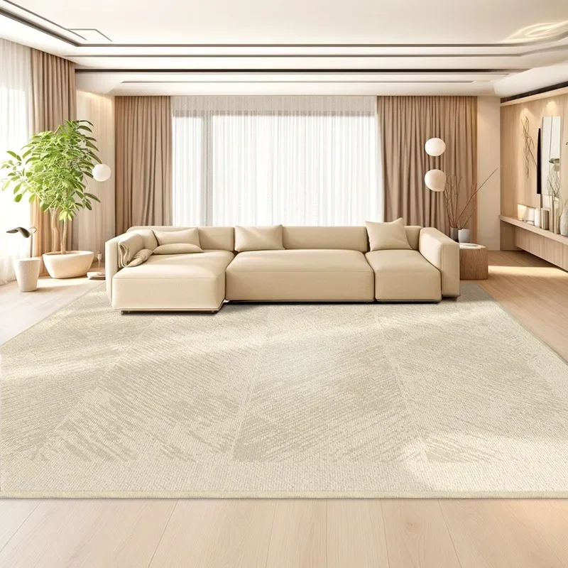 

Living Room Carpet Cream Style Simple Large Area Bedroom Soft Rug Minimalist Home Decor Sofa Coffee Table Floor Mat Ковер Tapis