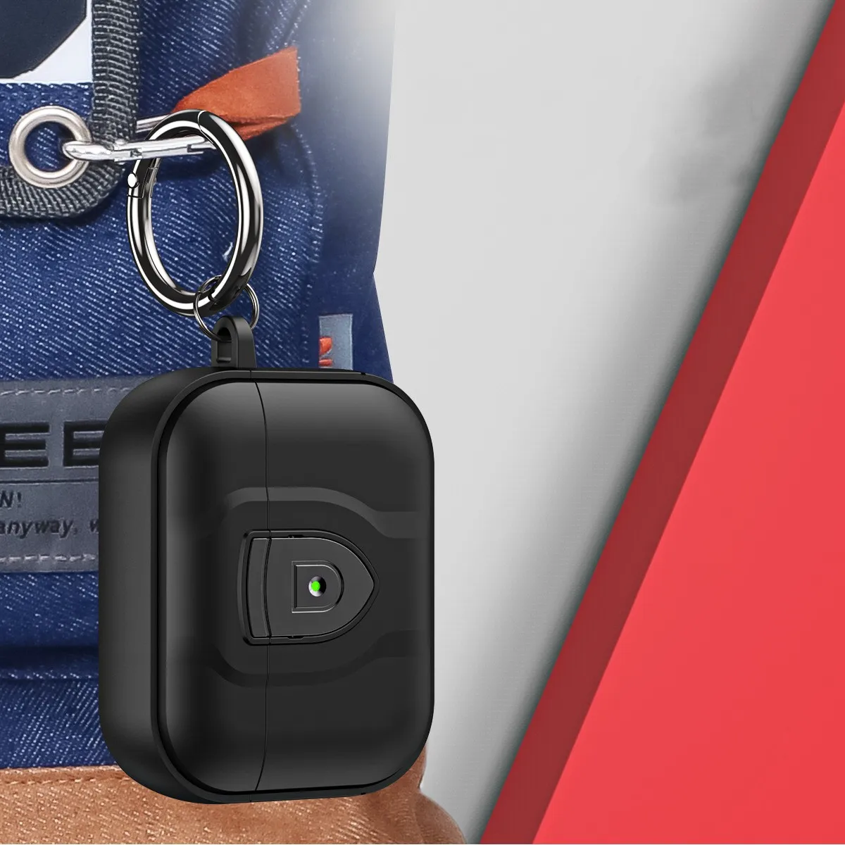 2022 AirPods Pro 2 케이스 이어폰 액세서리 AirPod Pro 갑옷 쉴드 AirPods Pro 2 3 Pro 2 1 케이스 커버 용 보안 잠금 장치