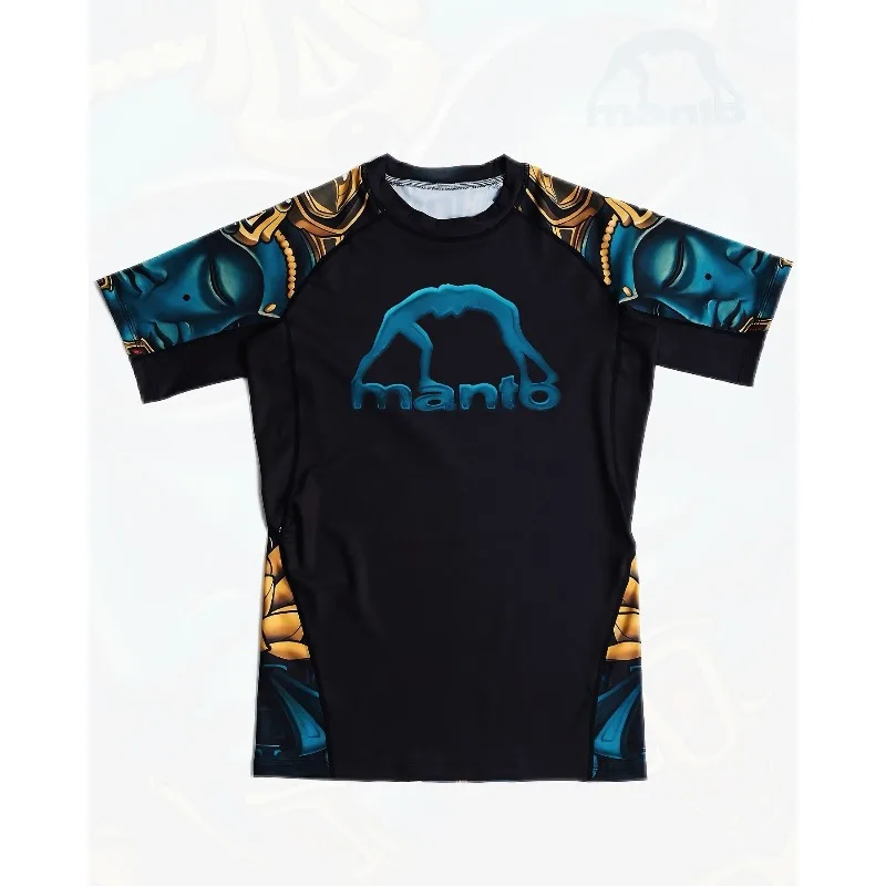 26 Nuevas Camisetas de Lucha Libre para Hombre con Estampado de Buda en Negro y Dorado, Ropa Antidesgaste, Camiseta Deportiva de Manga Corta para Entrenamiento y Fitness