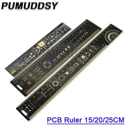 PCB Ruler 15CM 20CM 25CM For Electronic Engineers For Geeks Makers Fans PCB Reference Ruler PCB Packaging Units V2 - 6