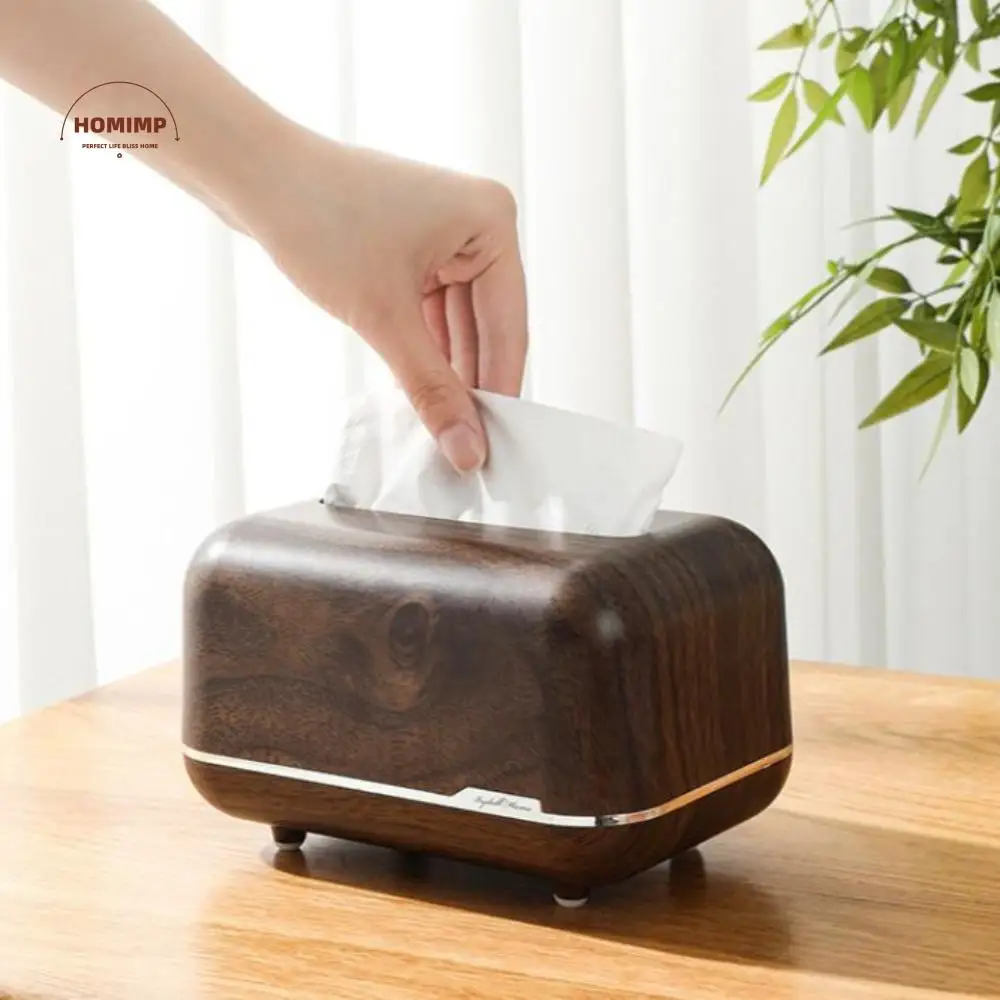 

Stylish Magnetic Tissue Box Spring-loaded Large Capacity Paper Dispenser Storage Organizer Plastic Paper Container for Desktop