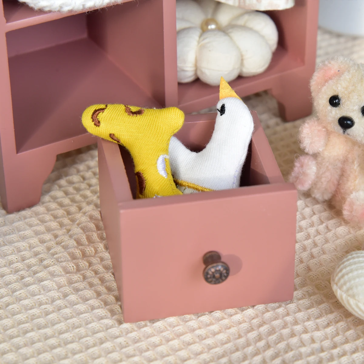 미니어처 시뮬레이션 인형집 가구 1:12 나무 옷장 BJD Ob11 인형집 가구에 적합